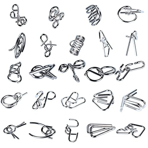 24 St&uuml;ck Knobelspiele-Set